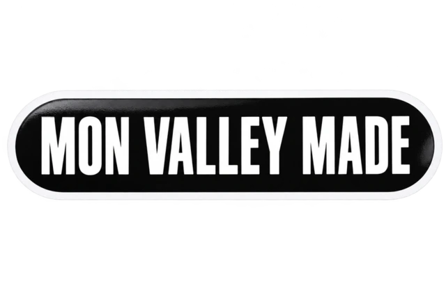 Mon Valley Made sticker