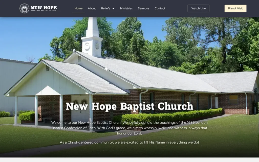 New Hope Baptist Church website