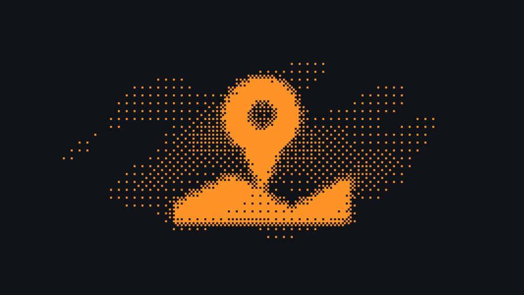 Map pin in the Rizen dither field