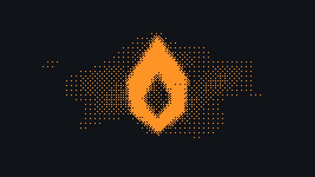 Flame in the Rizen dither field